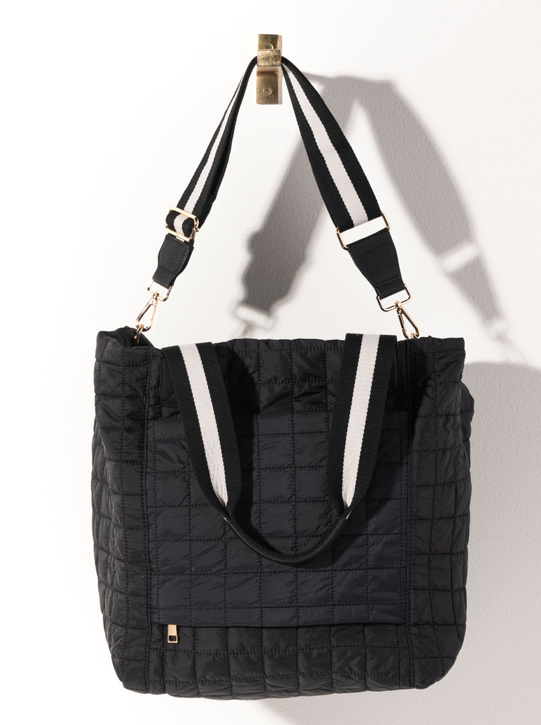 Ezra Travel Tote - Black - Give Wink