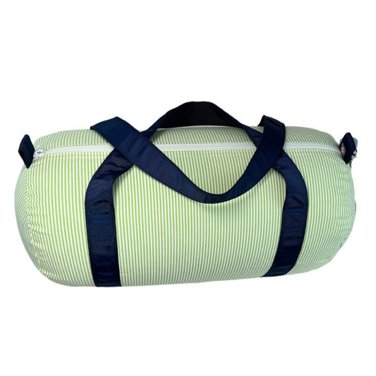 Personalized Seersucker Grasshopper Duffel Bag - Give Wink