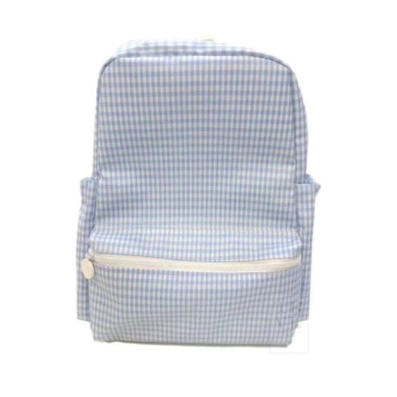 Personalized Nylon Sky Gingham Backpack - Give Wink