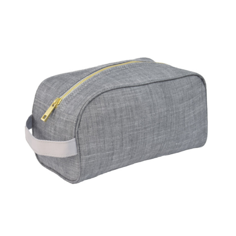 Personalized Chambray Grey Traveler - Give Wink