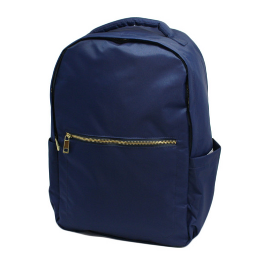Personalized Nylon Brass Navy Diego Backpack - Give Wink