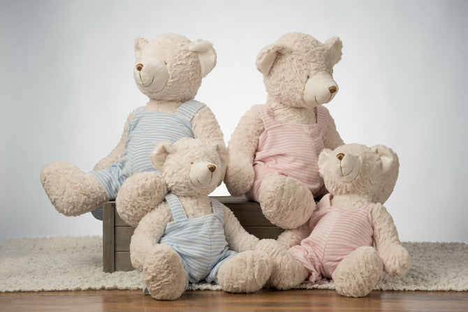 Personalized Blue Teddy Bear Stuffed Animal - Give Wink