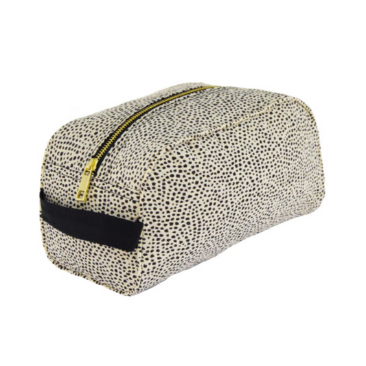Personalized Seersucker Cheetah Traveler Pouch - Give Wink