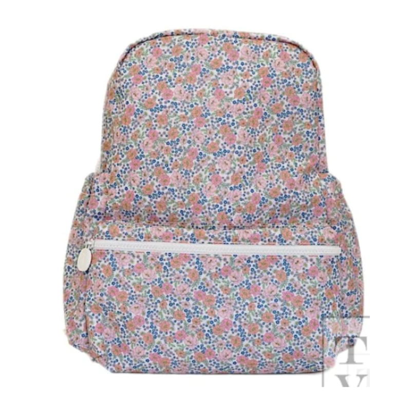 Personalized Nylon Floral Backpack - Give Wink