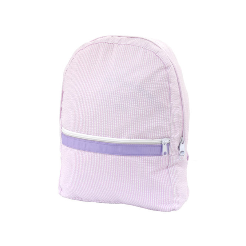 Personalized Seersucker Princess Small Backpack - Give Wink