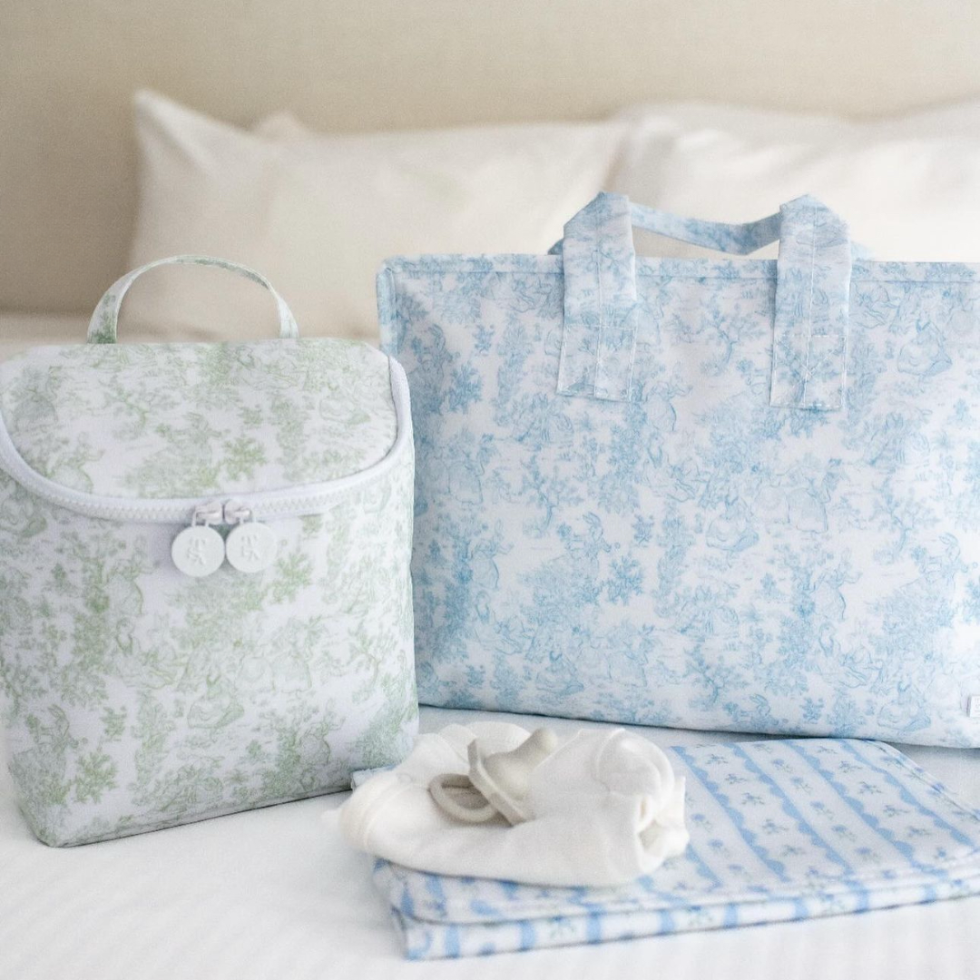 Fancy Toile Blue Girl Bundle - Give Wink