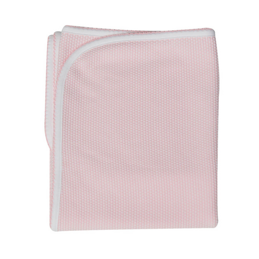 Pima Cotton Bubble Receiving Blanket Pink - Give Wink