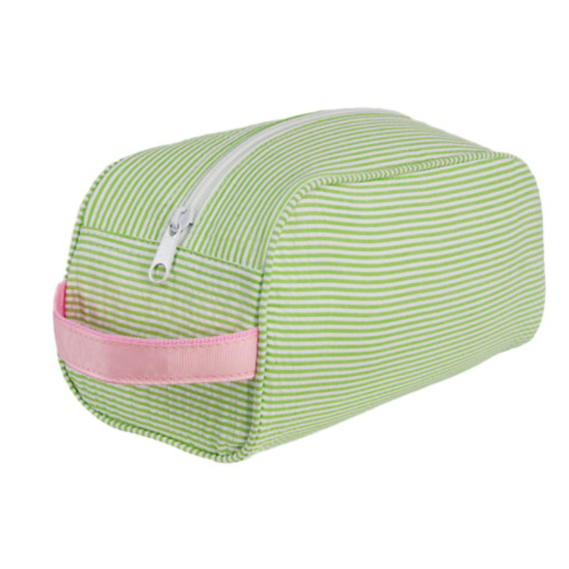 Personalized Seersucker Sweet Traveler Pouch - Give Wink