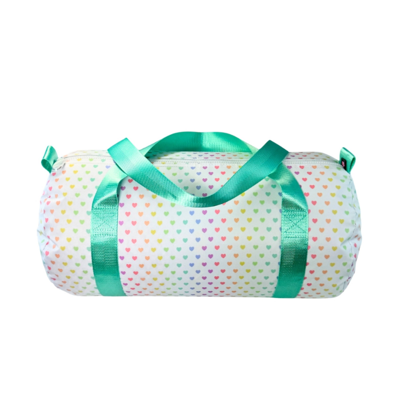 Personalized Glossed Sweetheart Pink Duffel - Give Wink