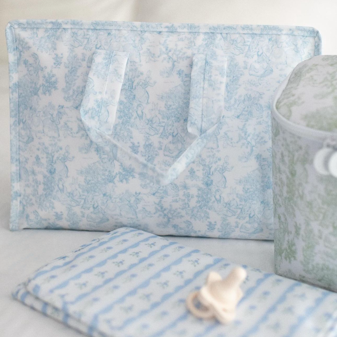 Fancy Toile Blue Girl Bundle - Give Wink