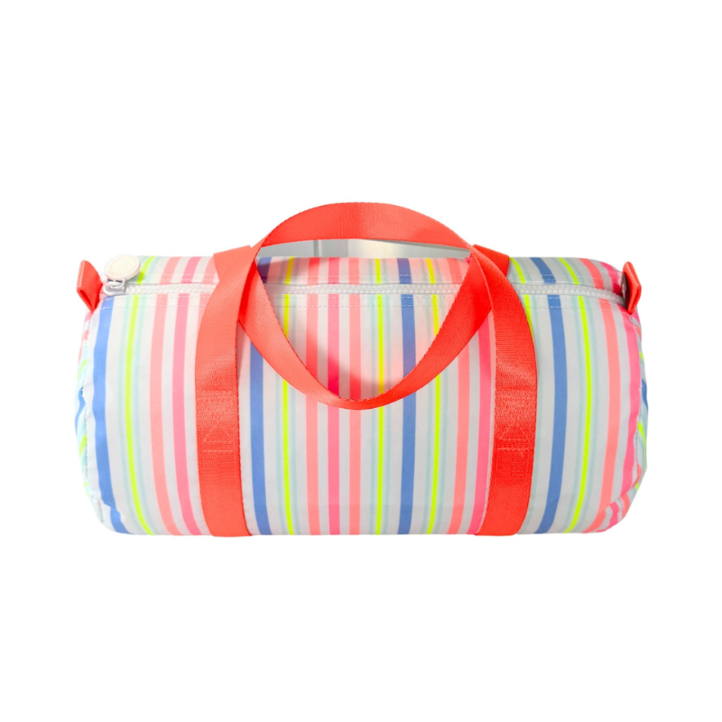 Personalized Glossed Tricolor Pink Duffel - Give Wink