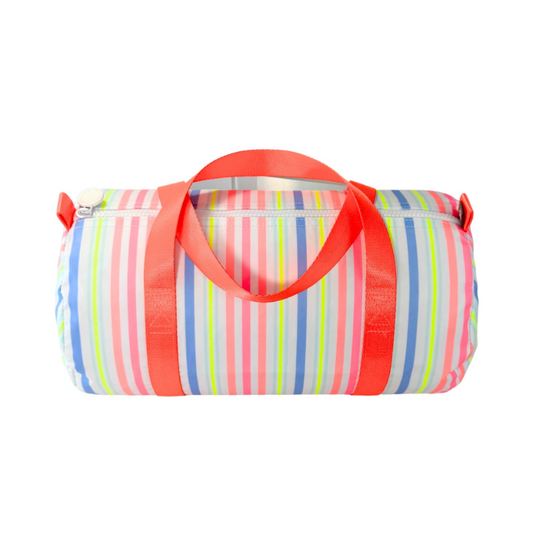 Personalized Glossed Tricolor Pink Duffel - Give Wink