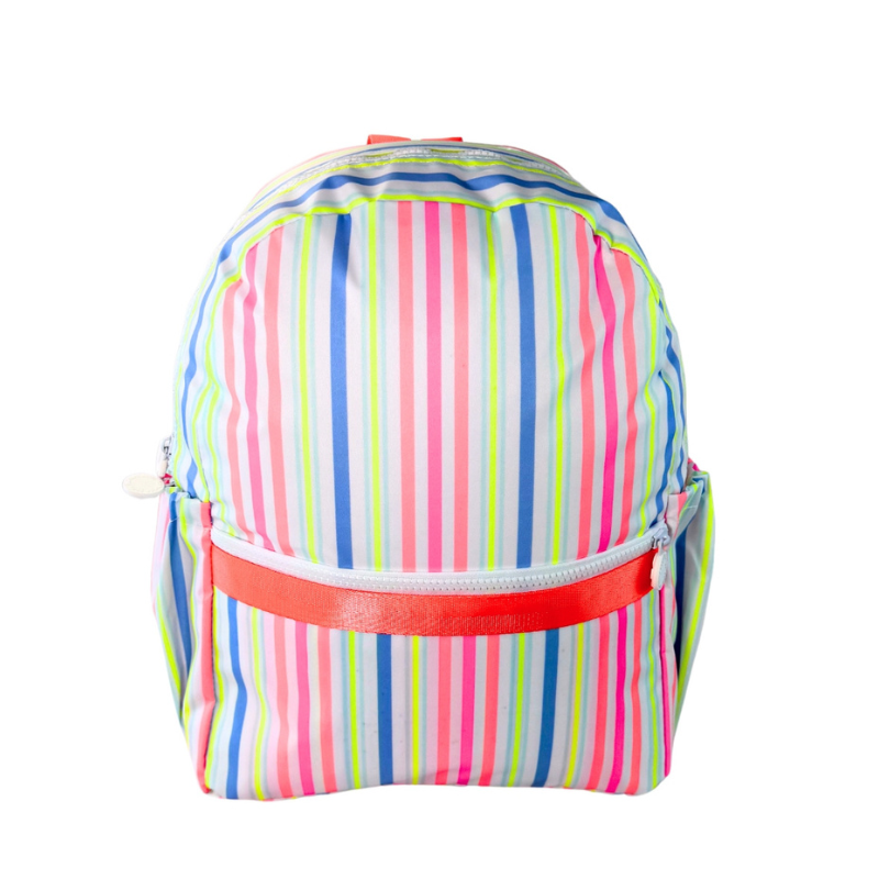 Personalized Glossed Tricolor Large Backpack w/Pockets - Give Wink