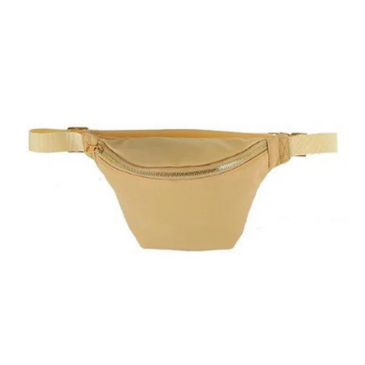Essentials Small Nylon Fanny Pack - Khaki - Give Wink