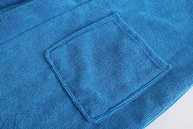 Blue Kids Soft Towel Hooded Robe Cotton - Give Wink