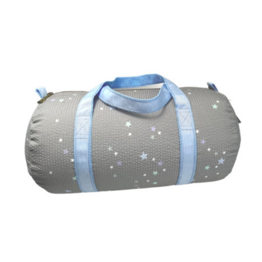 Personalized Seersucker Little Stars Duffel Bag - Give Wink