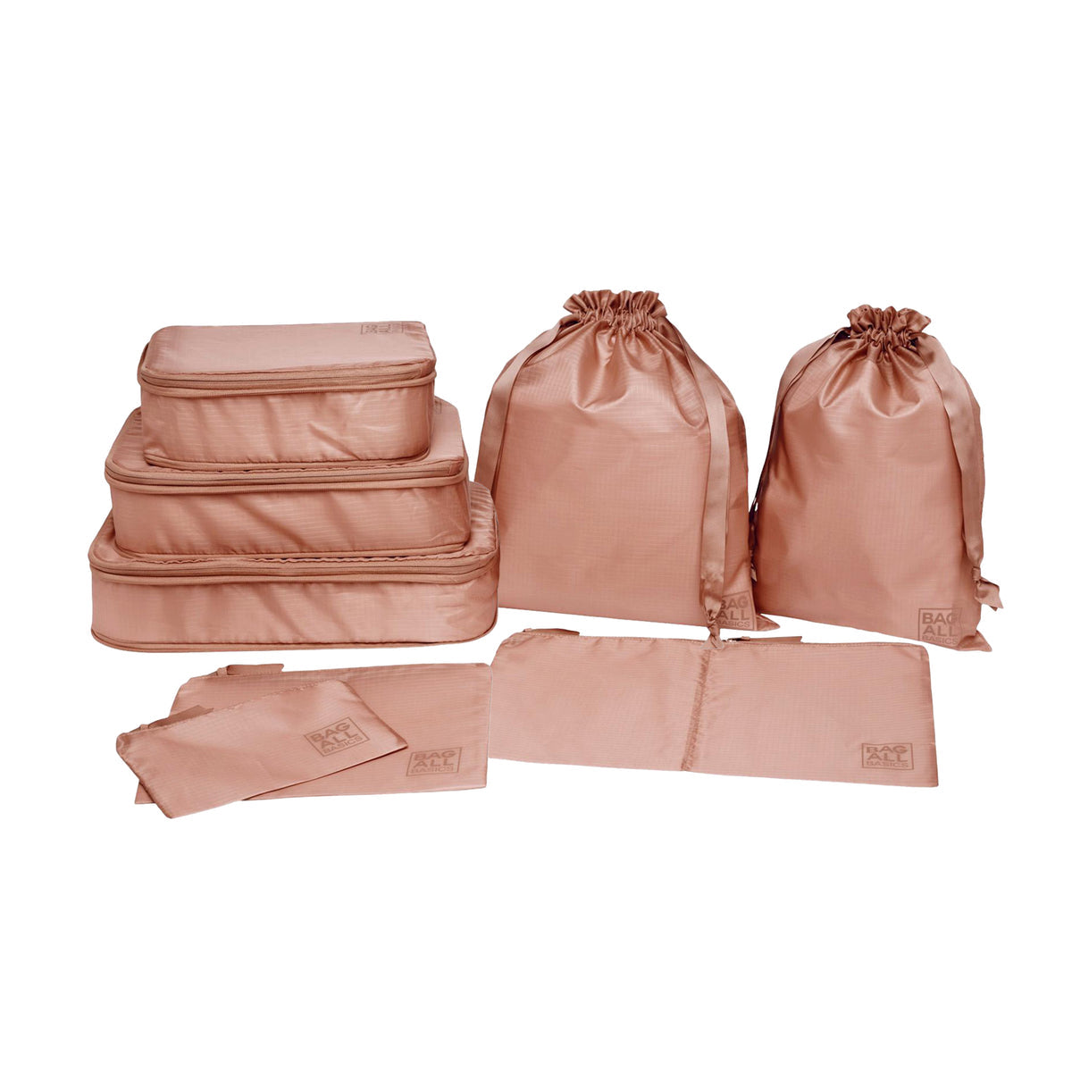 Compression Packing Cubes Set of 3 - Blush - Give Wink