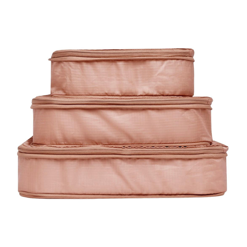 Compression Packing Cubes Set of 3 - Blush - Give Wink