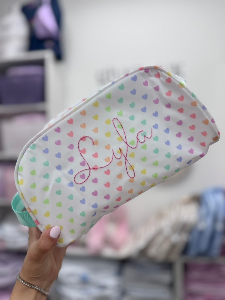 Personalized Glossed Sweetheart Traveler Pouch - Give Wink