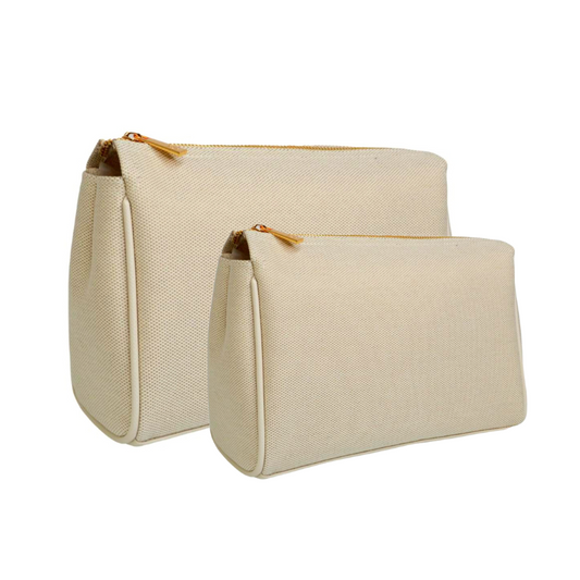 Luxe Linen Pouches - Beige - Give Wink