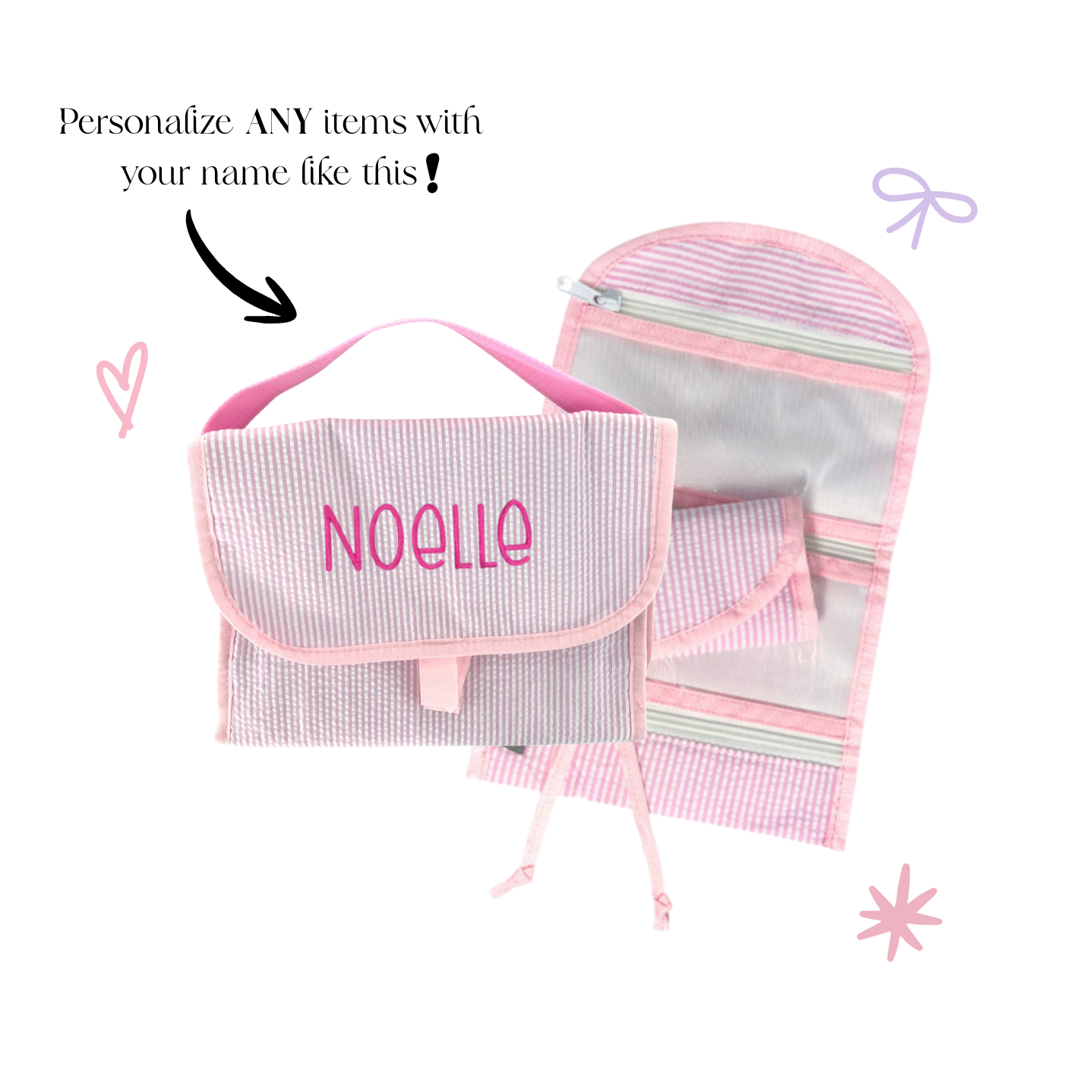 Personalized Seersucker Princess Hang Around