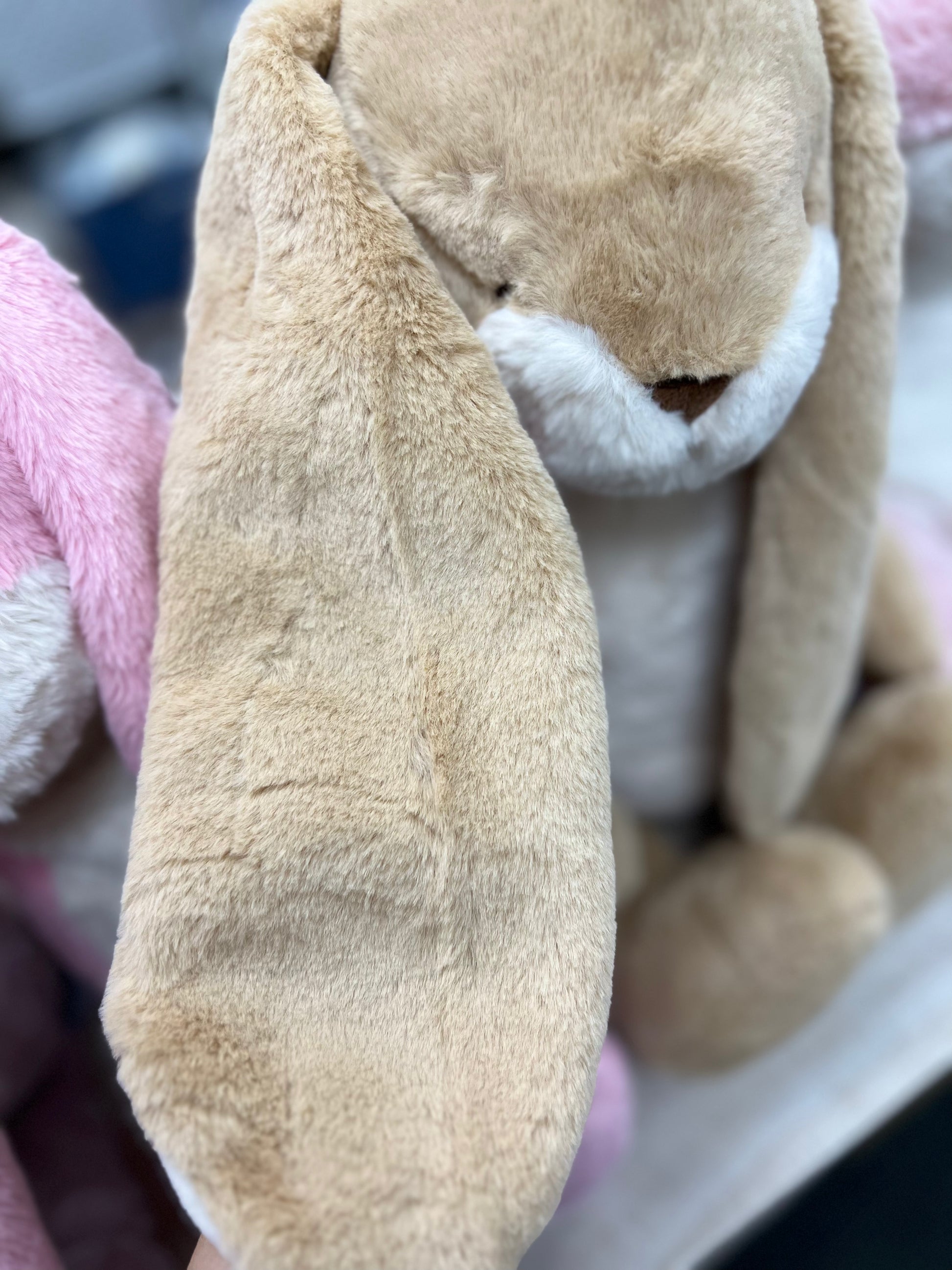 Personalized Big Floppy Bunny - Almond Joy - Give Wink