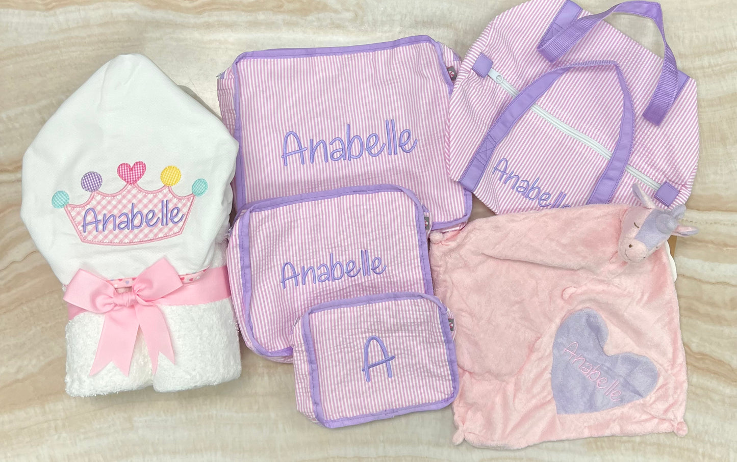 Personalized Baby Girl Pink Princess Hooded Towel - Give Wink