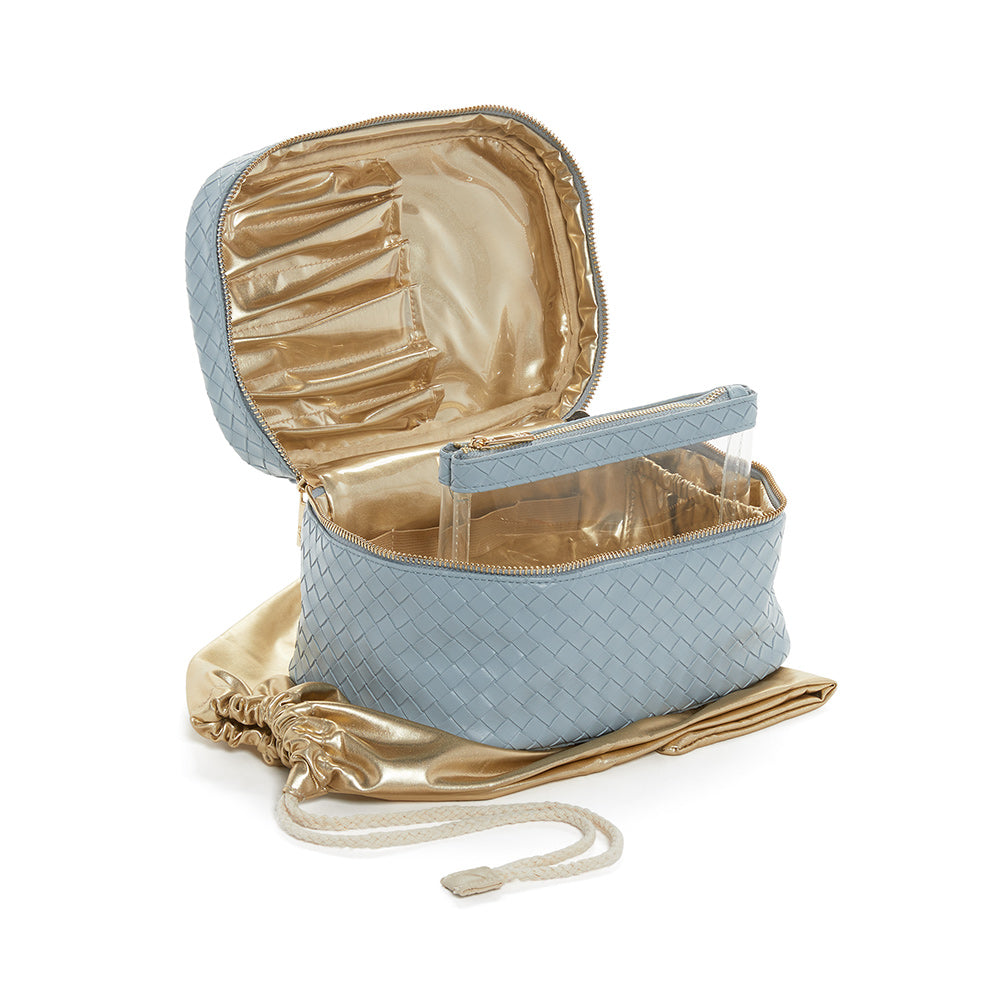 Personalized Bleu Luxe Toiletry Case - Give Wink