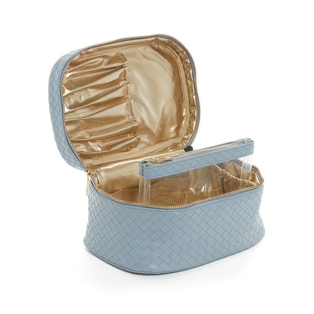 Personalized Bleu Luxe Toiletry Case - Give Wink