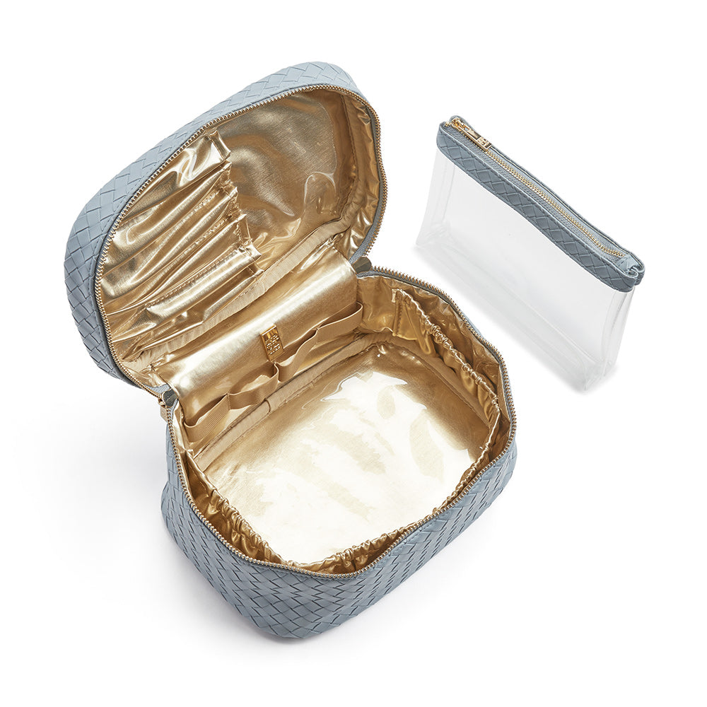 Personalized Bleu Luxe Toiletry Case - Give Wink
