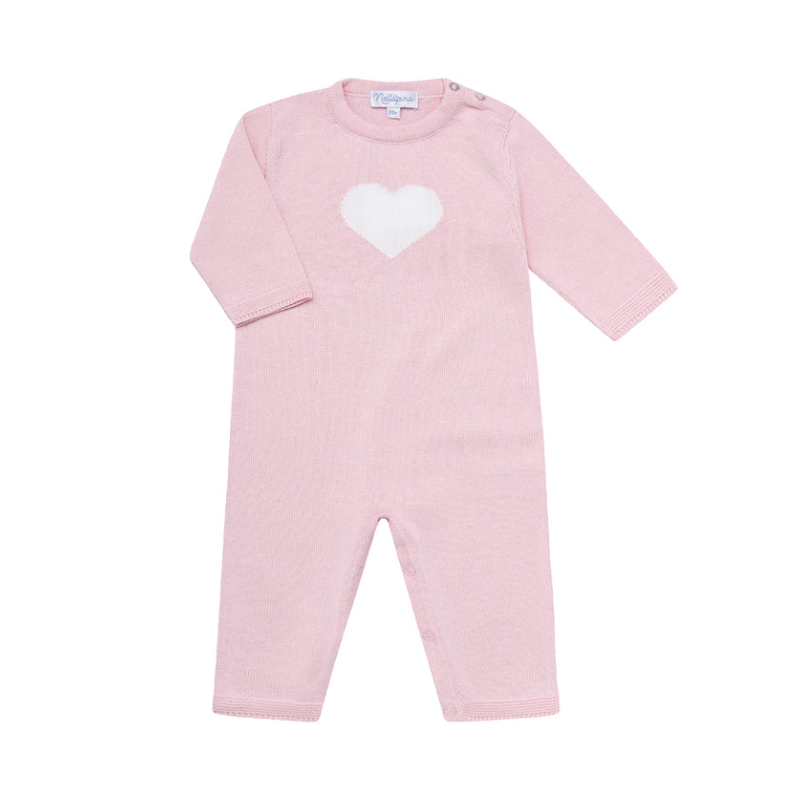 Pima Cotton Heart Knit Bodysuit - Give Wink