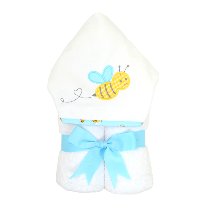 Personalized Baby Boy Bee Hooded Towel - Give Wink