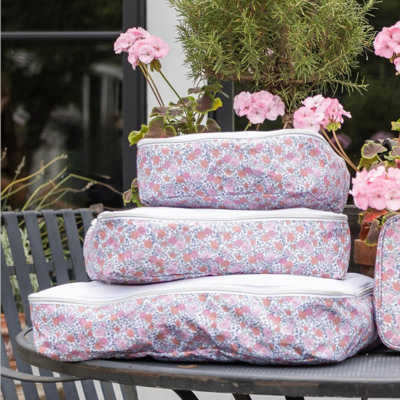 Personalized Packing Cubes Garden Floral - Set of 3 - Give Wink