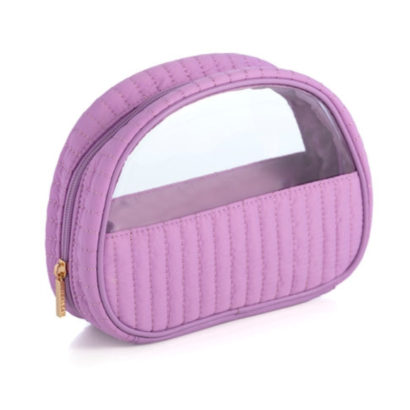 Ezra Half-Moon Cosmetic Pouch - Lilac - Give Wink