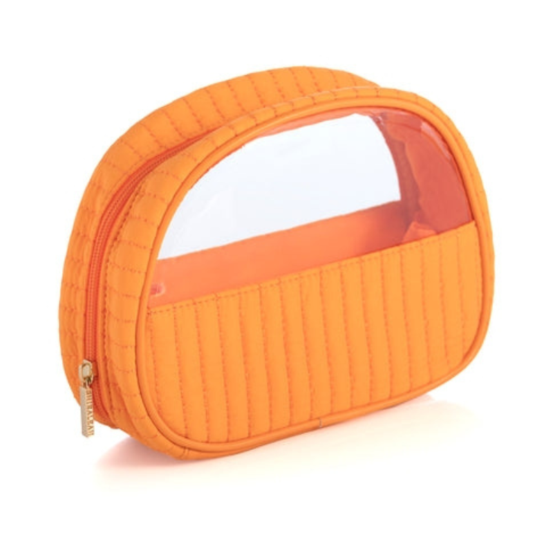 Ezra Half-Moon Cosmetic Pouch - Orange - Give Wink