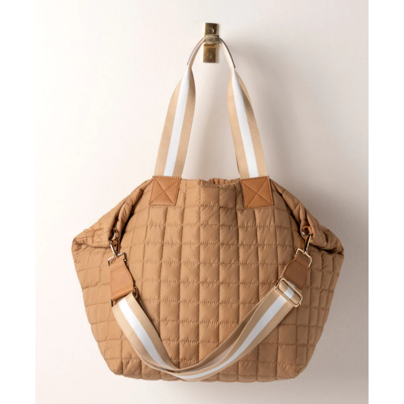 Ezra Travel Tote - Tan - Give Wink