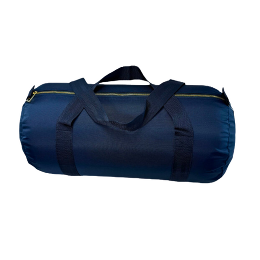 Personalized Nylon Navy Duffel Bag - Give Wink