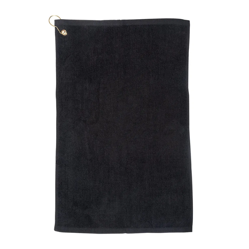 Personalized Black Golf Towel - Give Wink