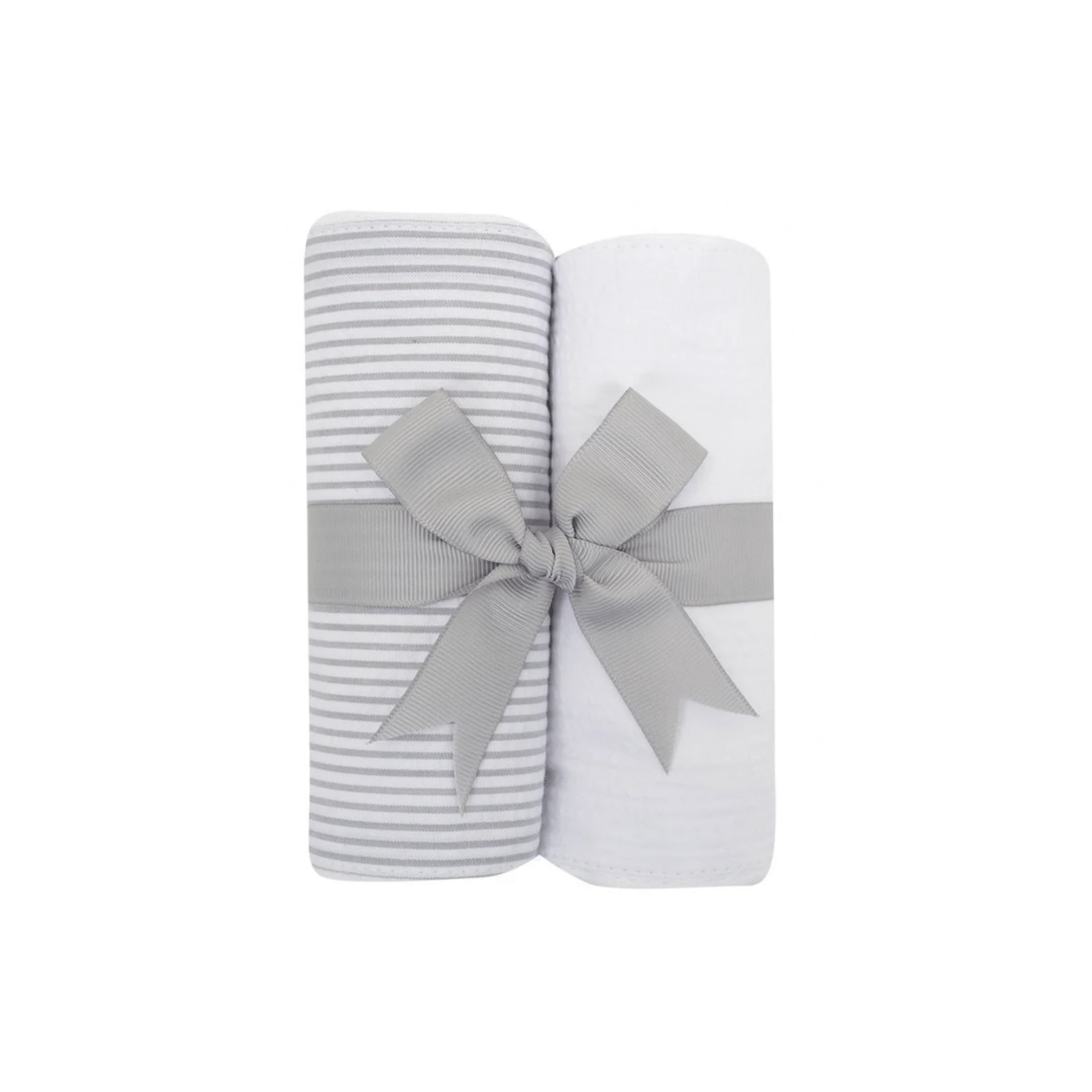 Personalized Grey Seersucker Set of 2 Burps - Give Wink