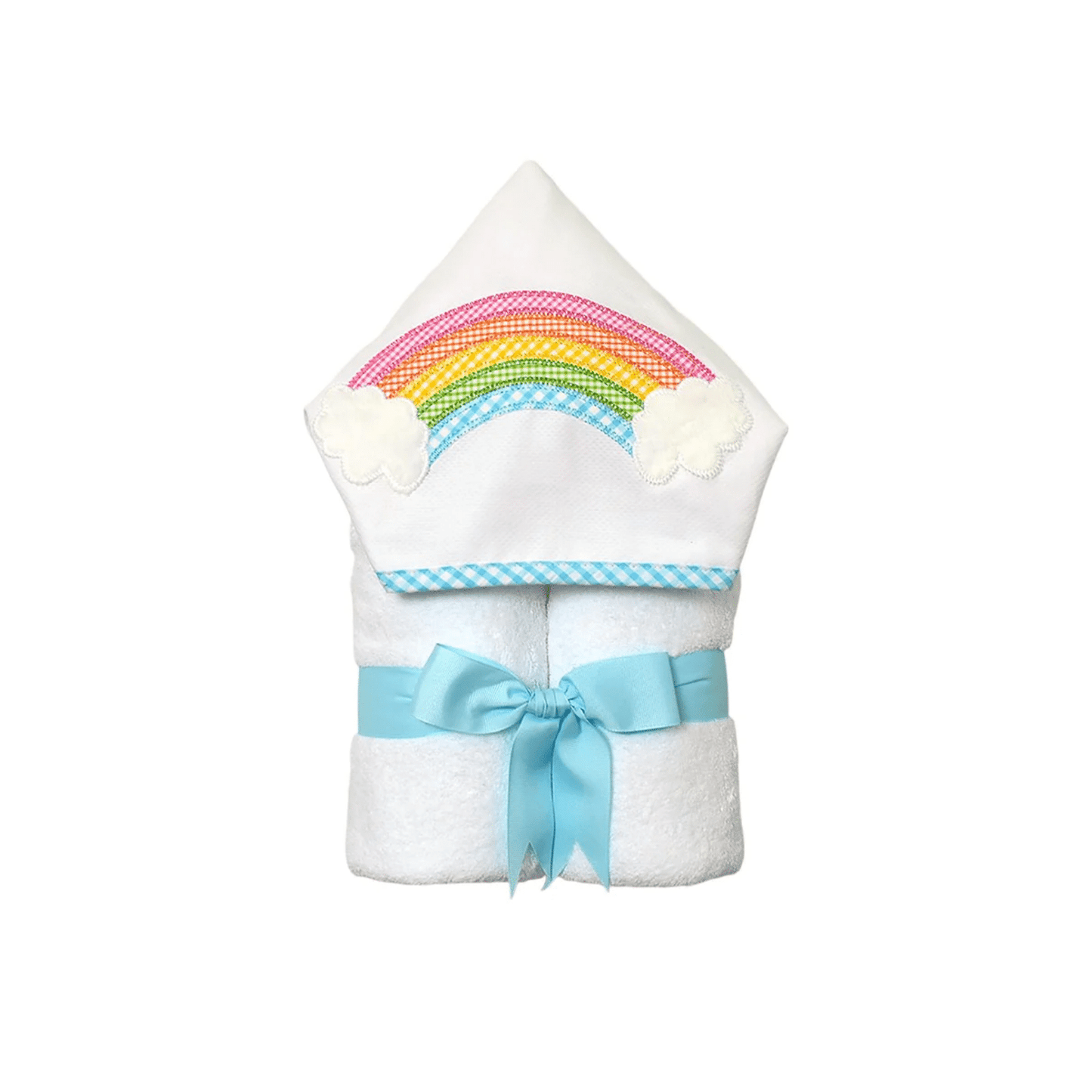 Personalized Baby Girl Rainbow Hooded Towel - Give Wink