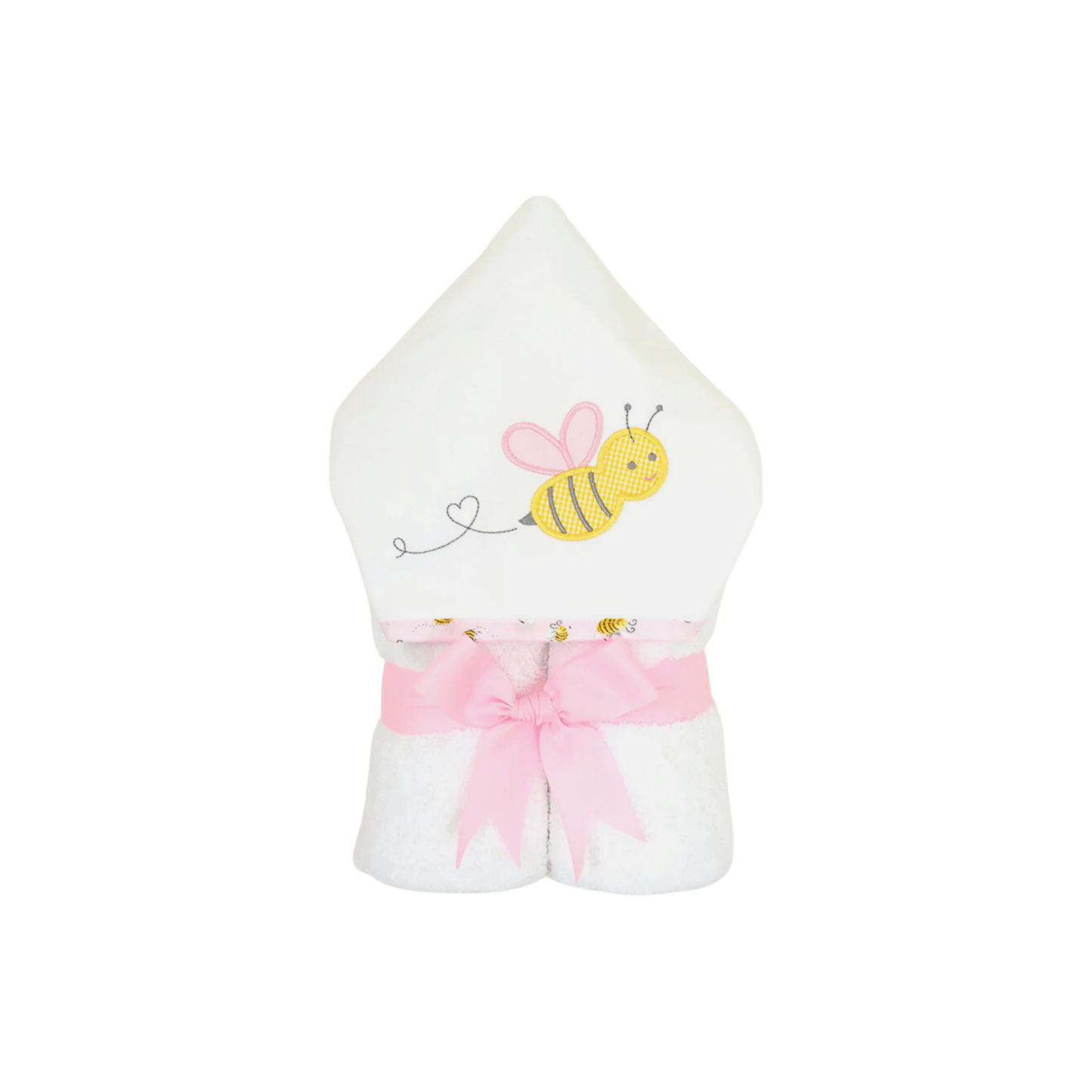 Personalized Baby Girl Bee Hooded Towel - Give Wink