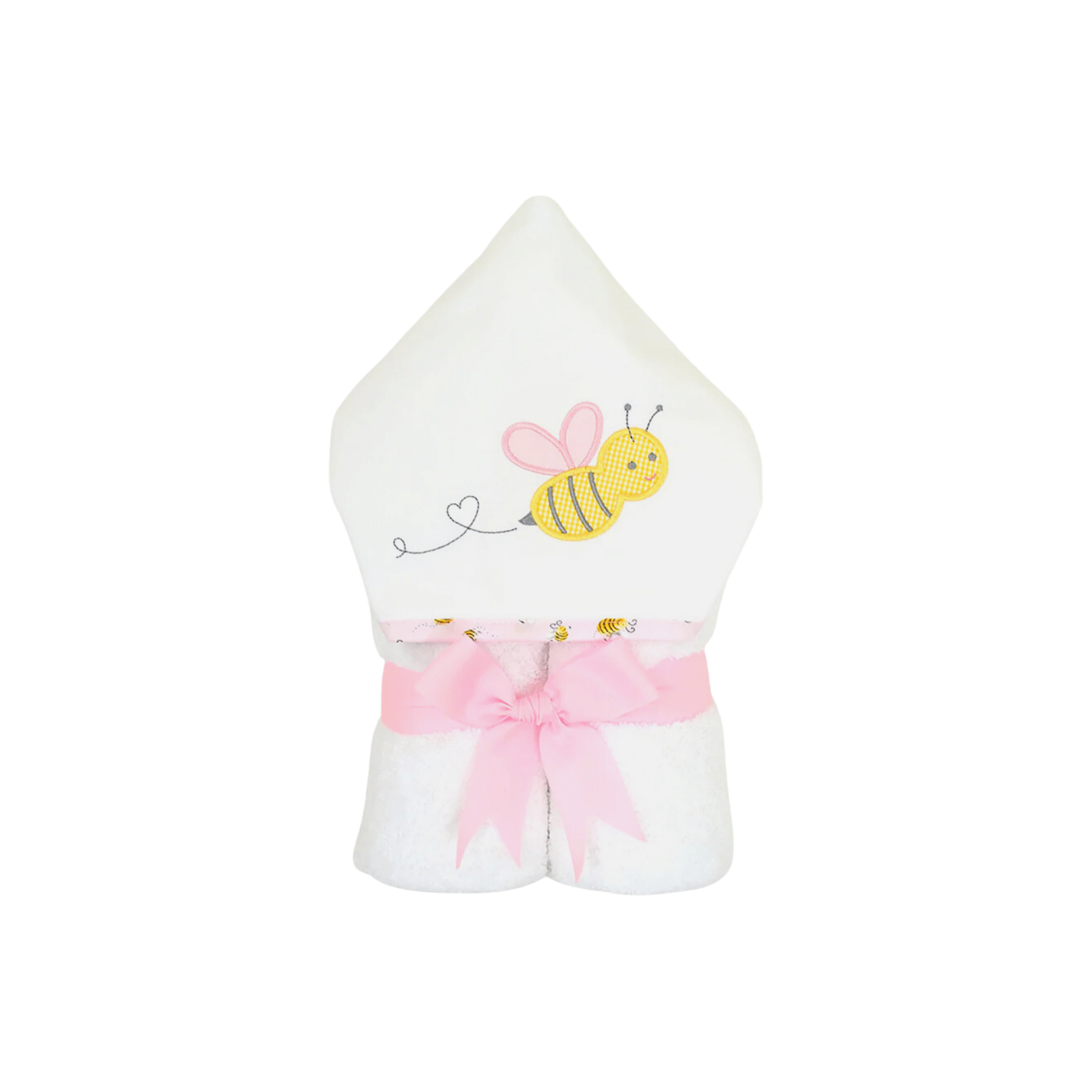 Personalized Baby Girl Bee Hooded Towel - Give Wink