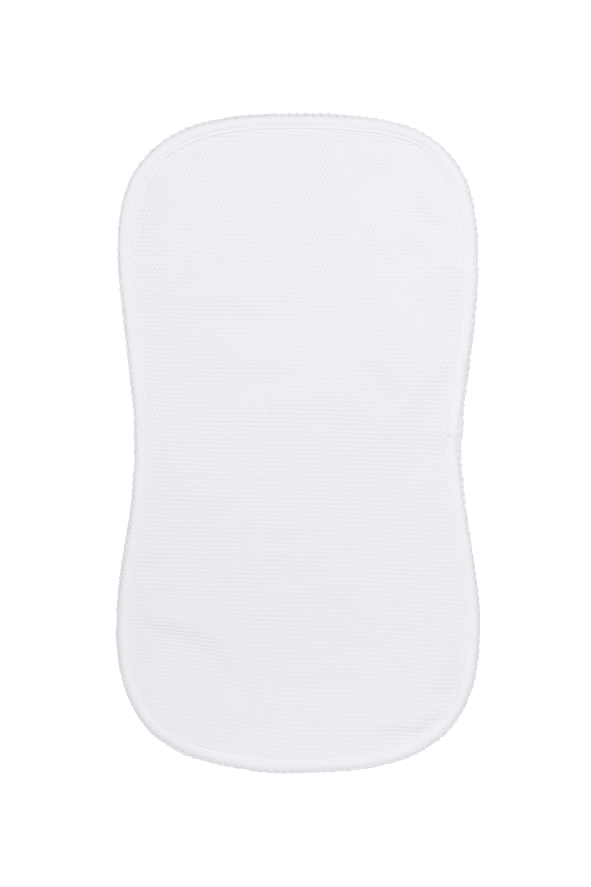 Pima Cotton Bubble Baby Burp Cloth White / White - Give Wink