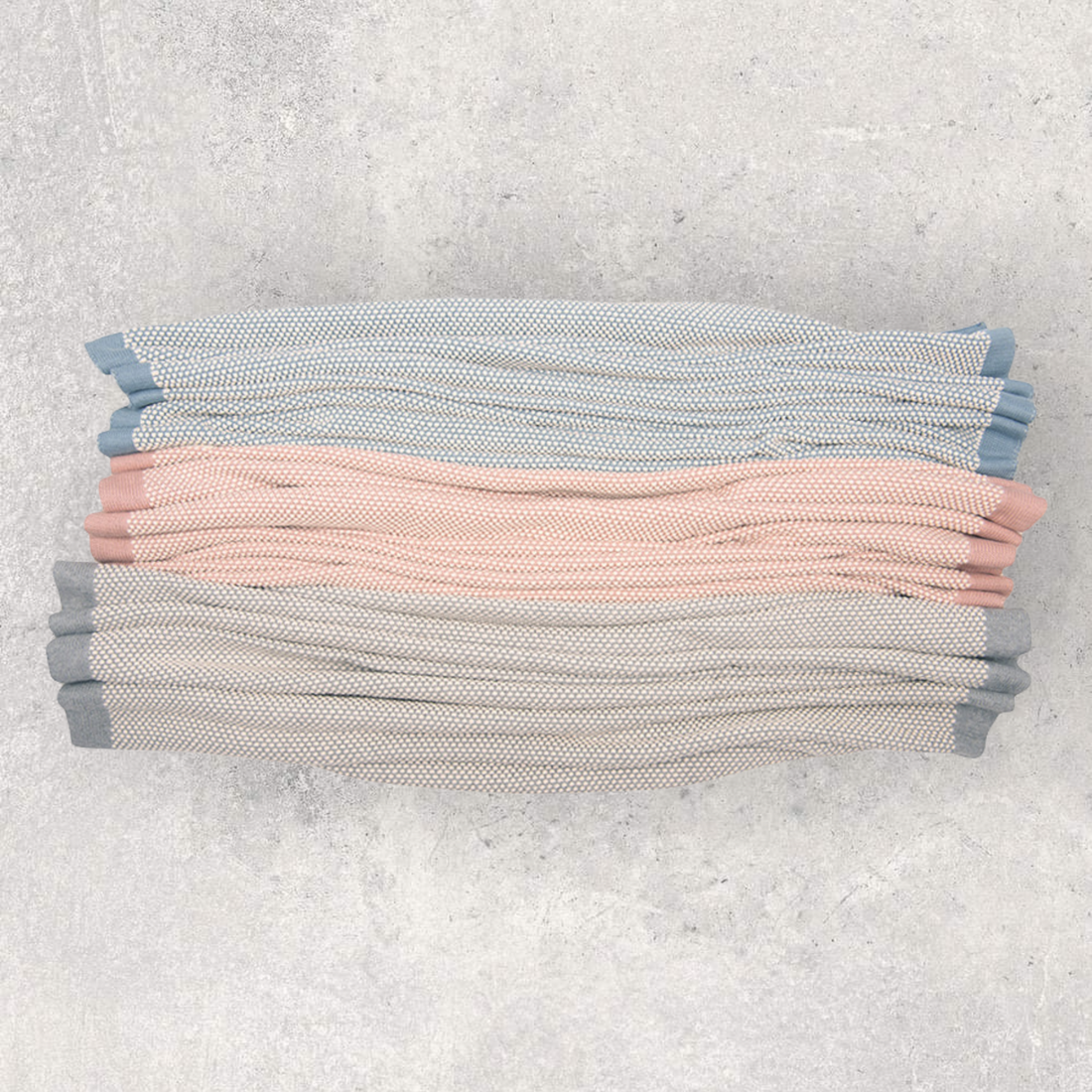 Knit & Lovie Set - Elegant Blue Grey/Natural - Give Wink