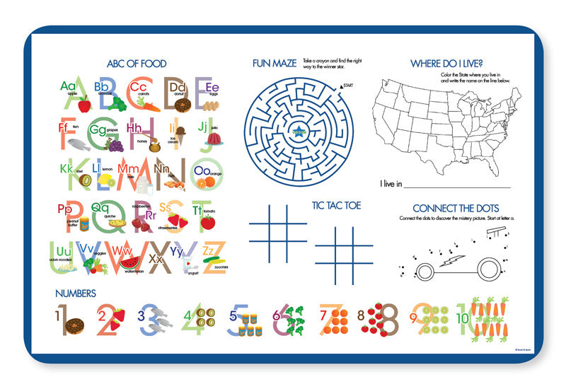 Cool Superhero Personalized Kids Placemat - Give Wink