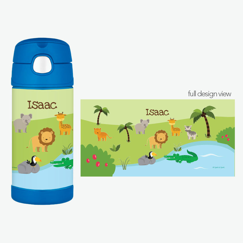 Jungle Fever Personalized Thermos Bottle - Give Wink