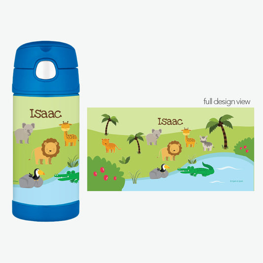Jungle Fever Personalized Thermos Bottle - Give Wink