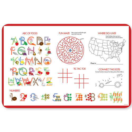 Fly Little Plane Personalized Kids Placemat - Give Wink