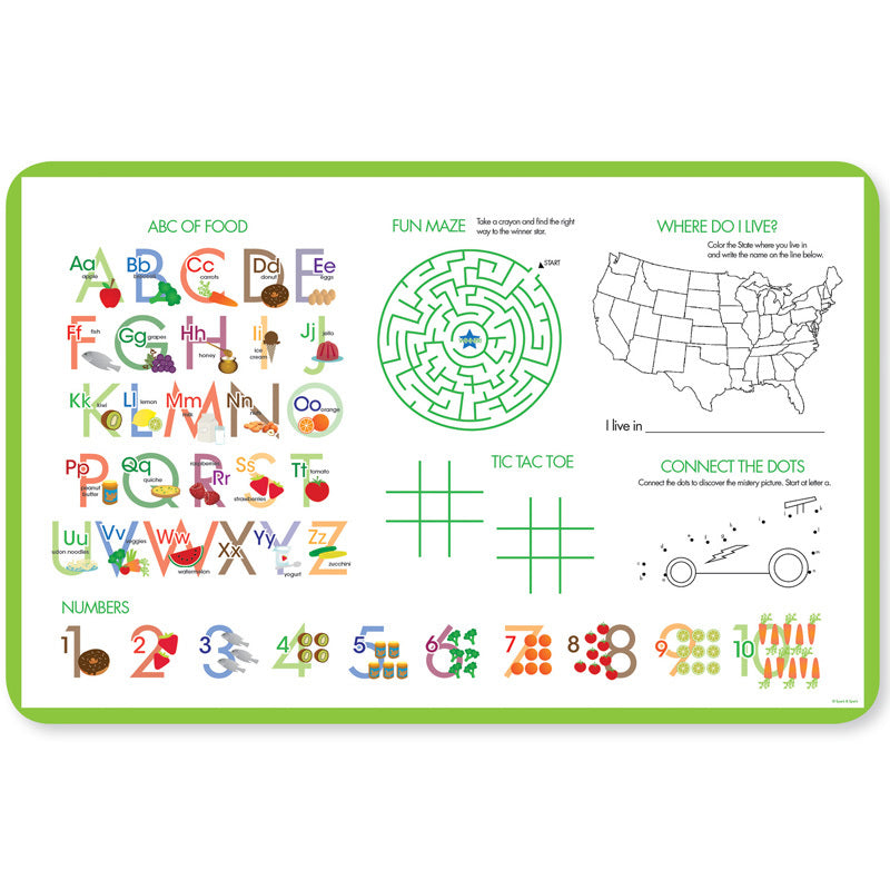 My Love for Golf Personalized Kids Placemat - Give Wink
