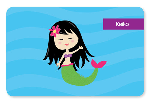 Cute Mermaid Personalized Kids Placemat - Give Wink
